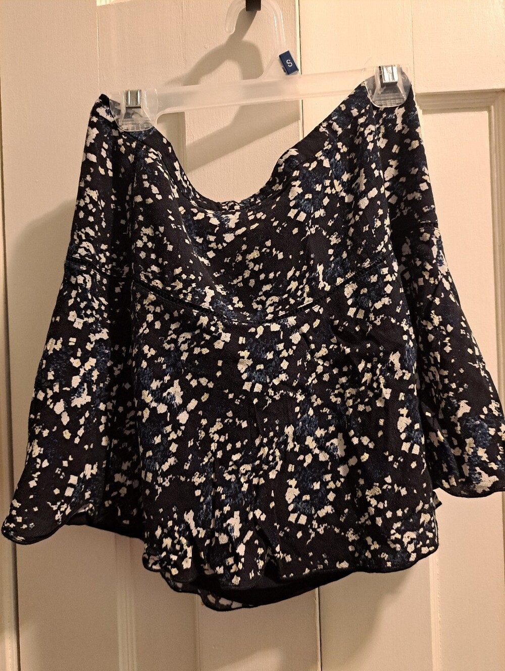 Sunday Best Women’s Navy Blue Floral Print Mini Skirt